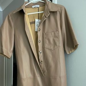 THML Faux Leather Dress